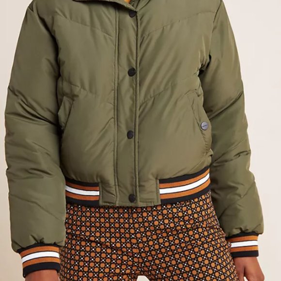 Sanctuary Leopard-Trimmed Puffer Jacket XS - Picture 4 of 8